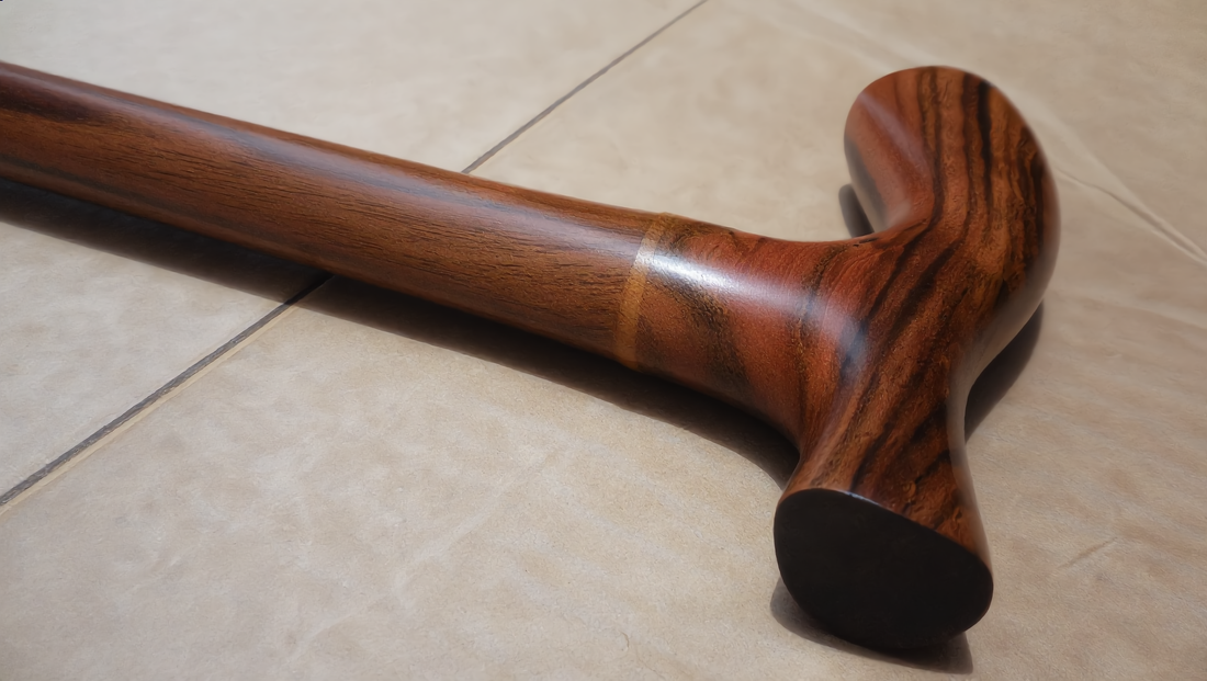 Laurel wood, the cloud-forest hardwood used in every Walt Canes walking cane
