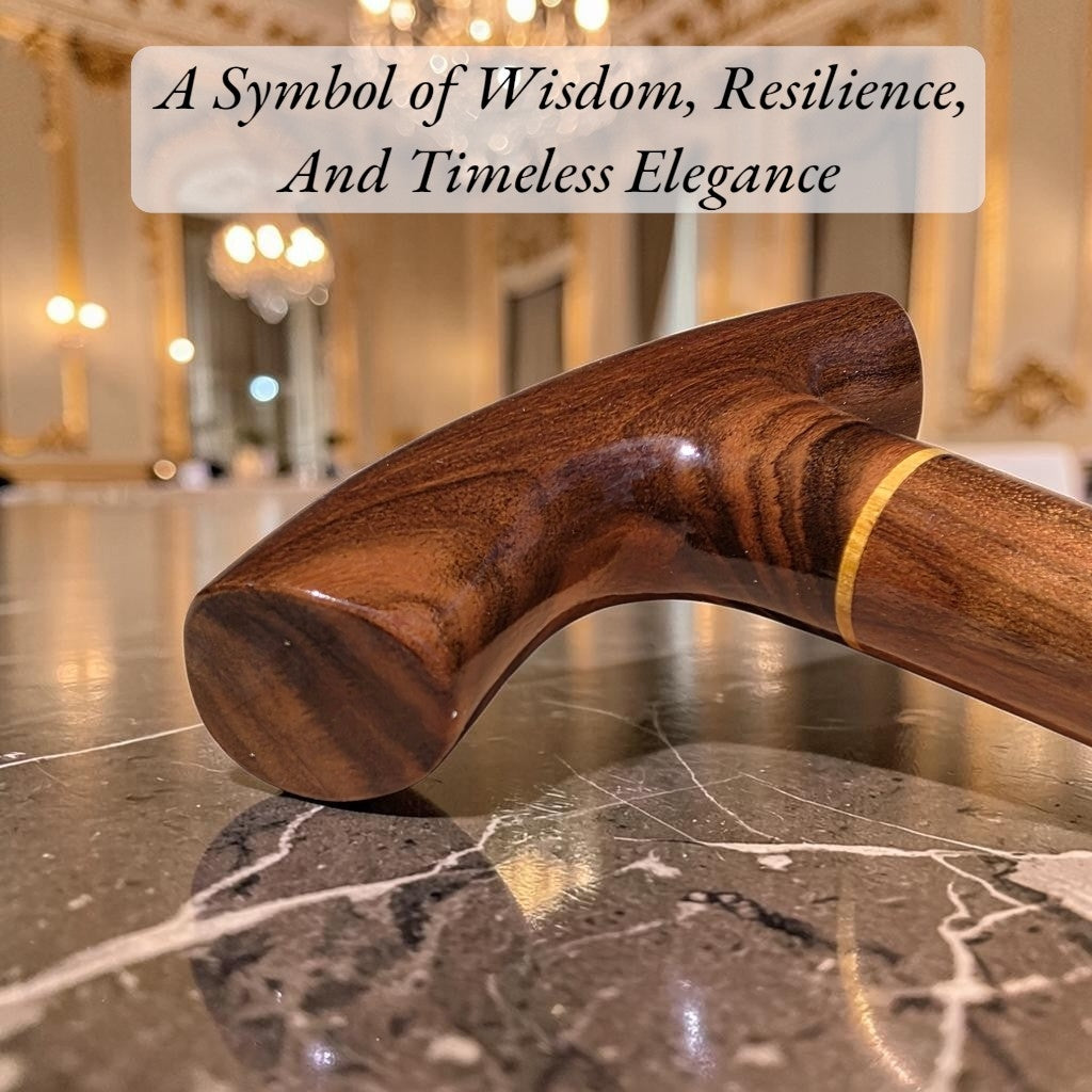 Handcrafted Laurel Wood Walking Cane