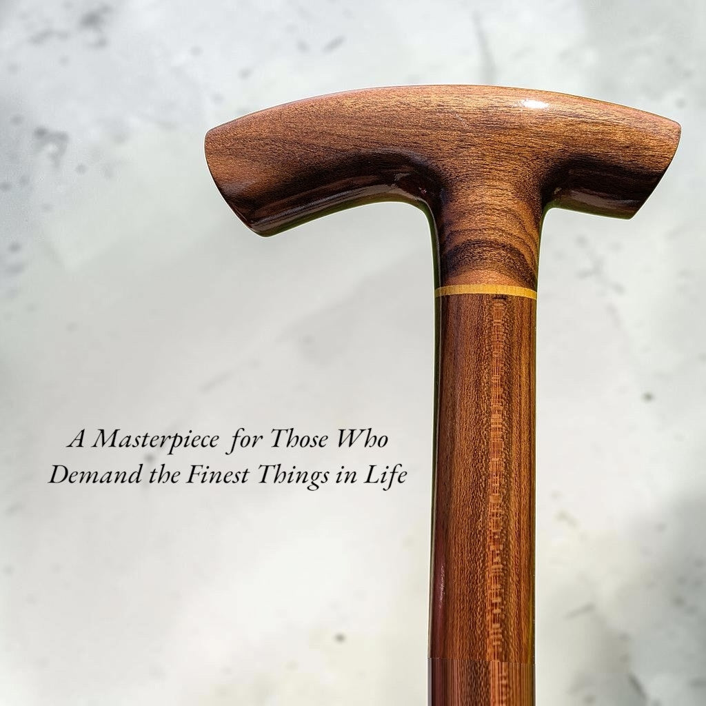 Handcrafted Laurel Wood Walking Cane
