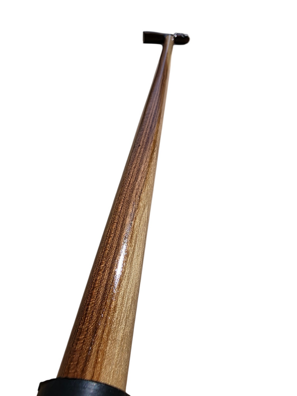 Hand-Carved Dog Head Walking Cane in Rare Laurel Wood