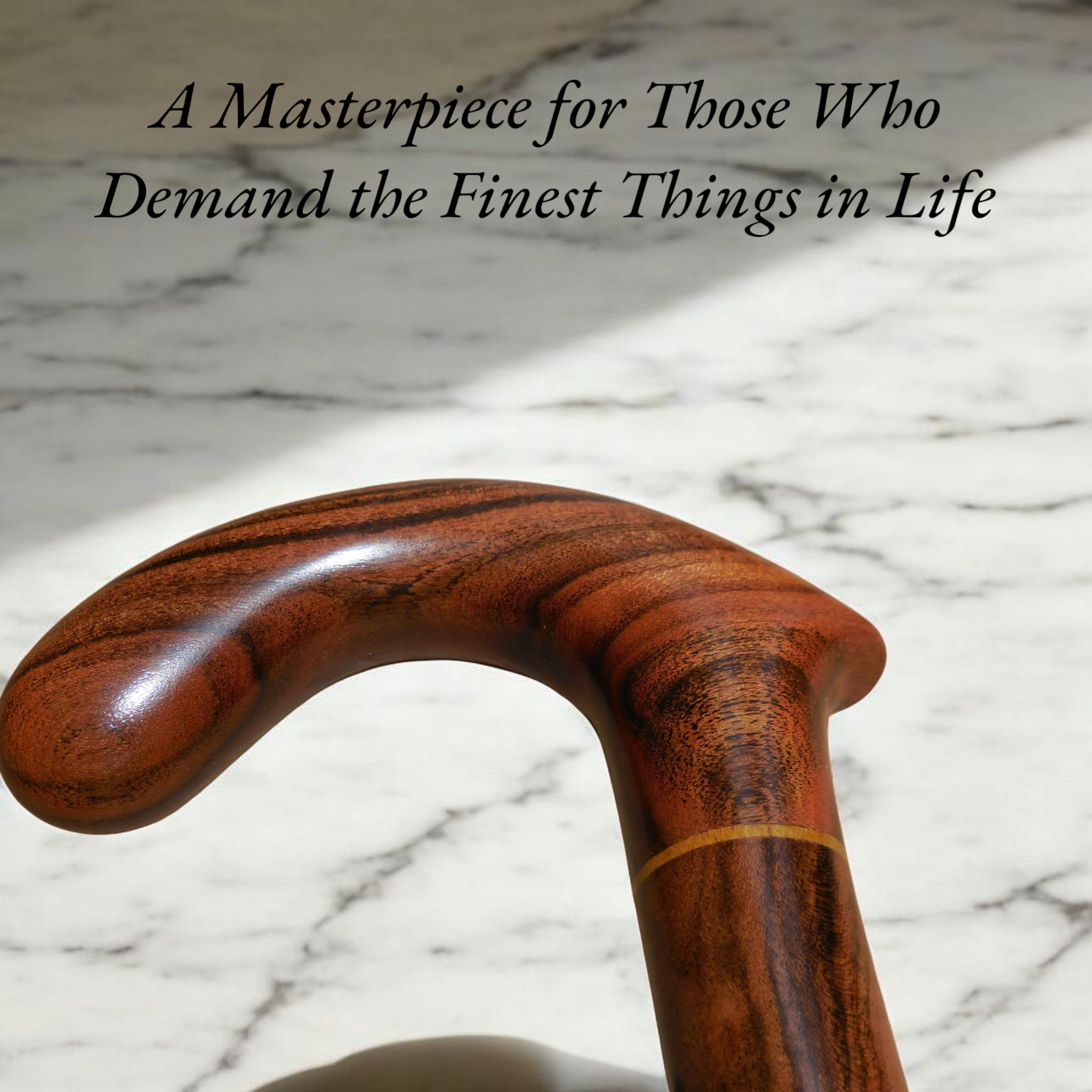 Handcrafted Laurel Wood Walking Cane