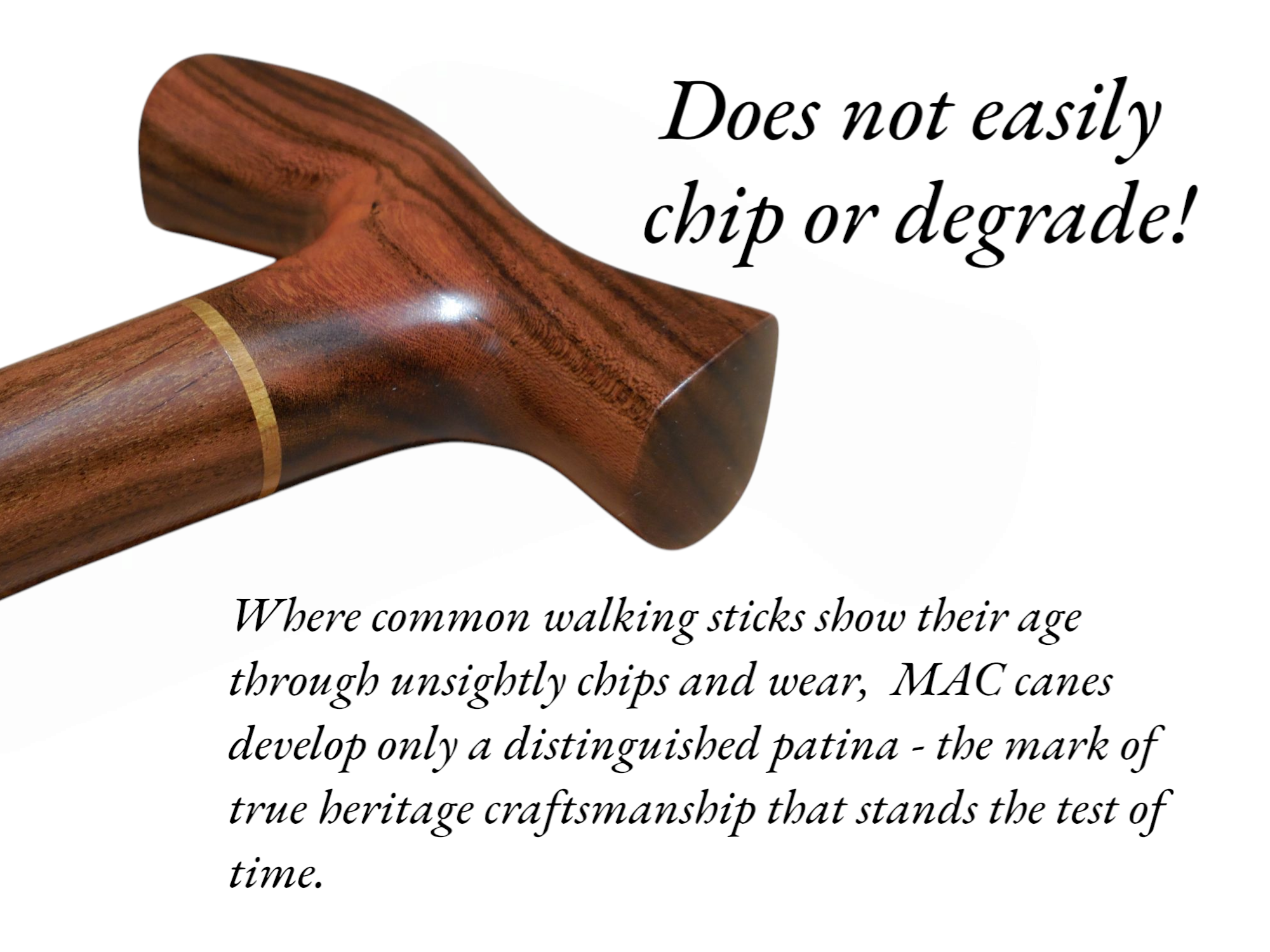 Handcrafted Laurel Wood Walking Cane