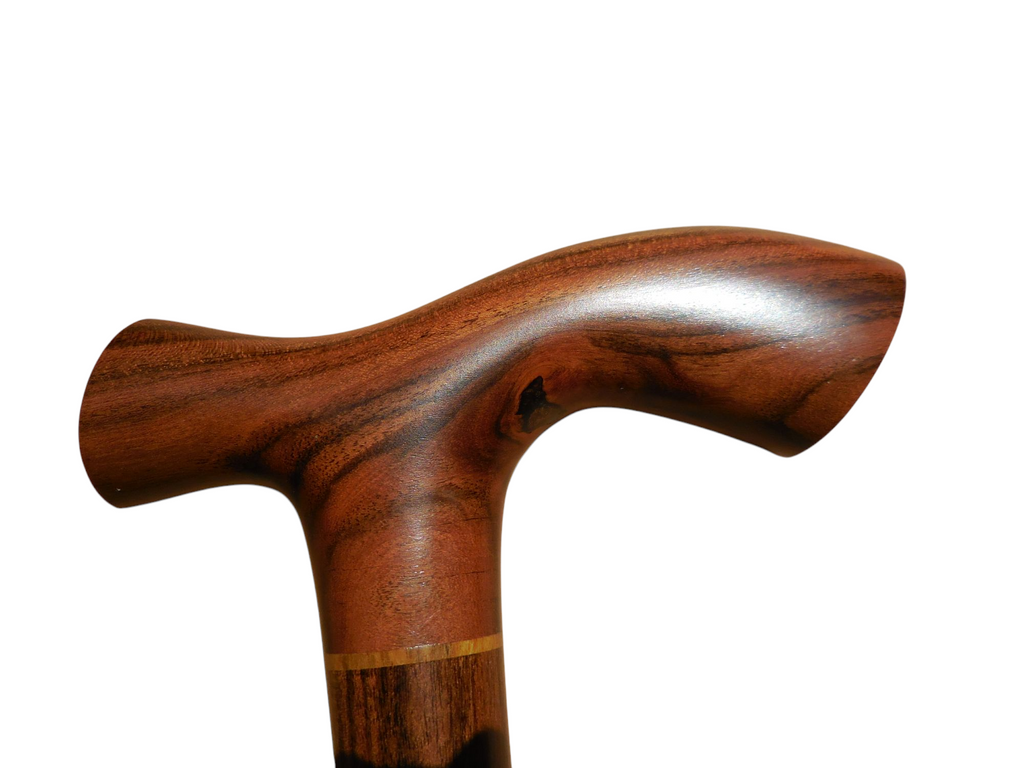Tikal handcrafted laurel wood walking cane, view 1