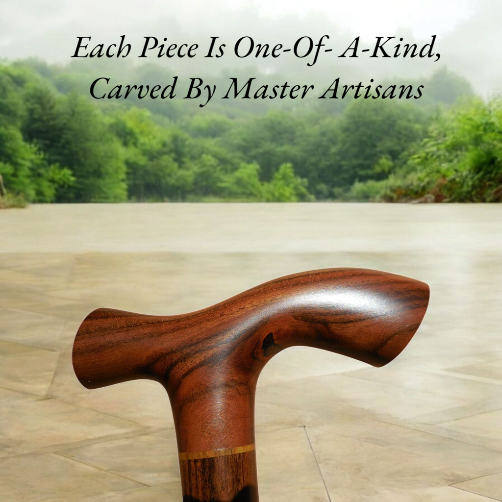 Handcrafted Laurel Wood Walking Cane