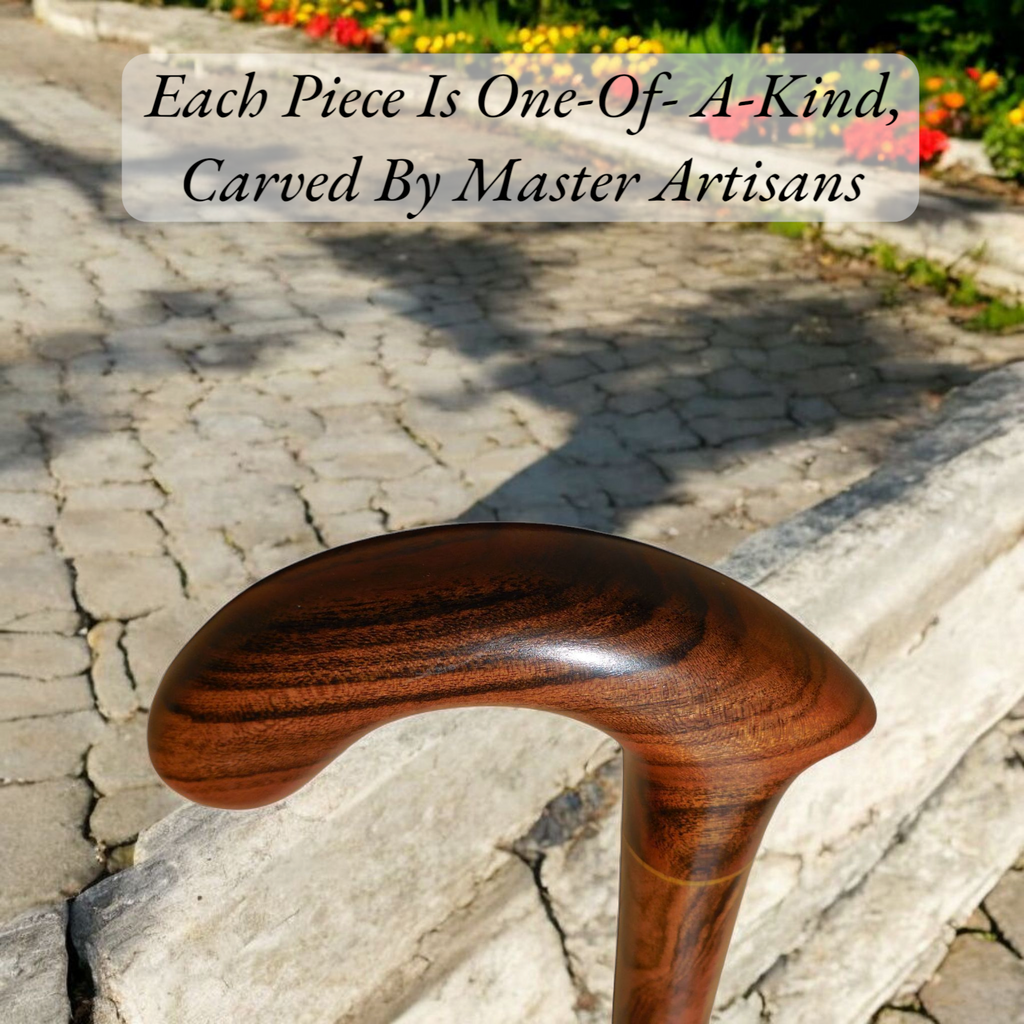 Handcrafted Laurel Wood Walking Cane