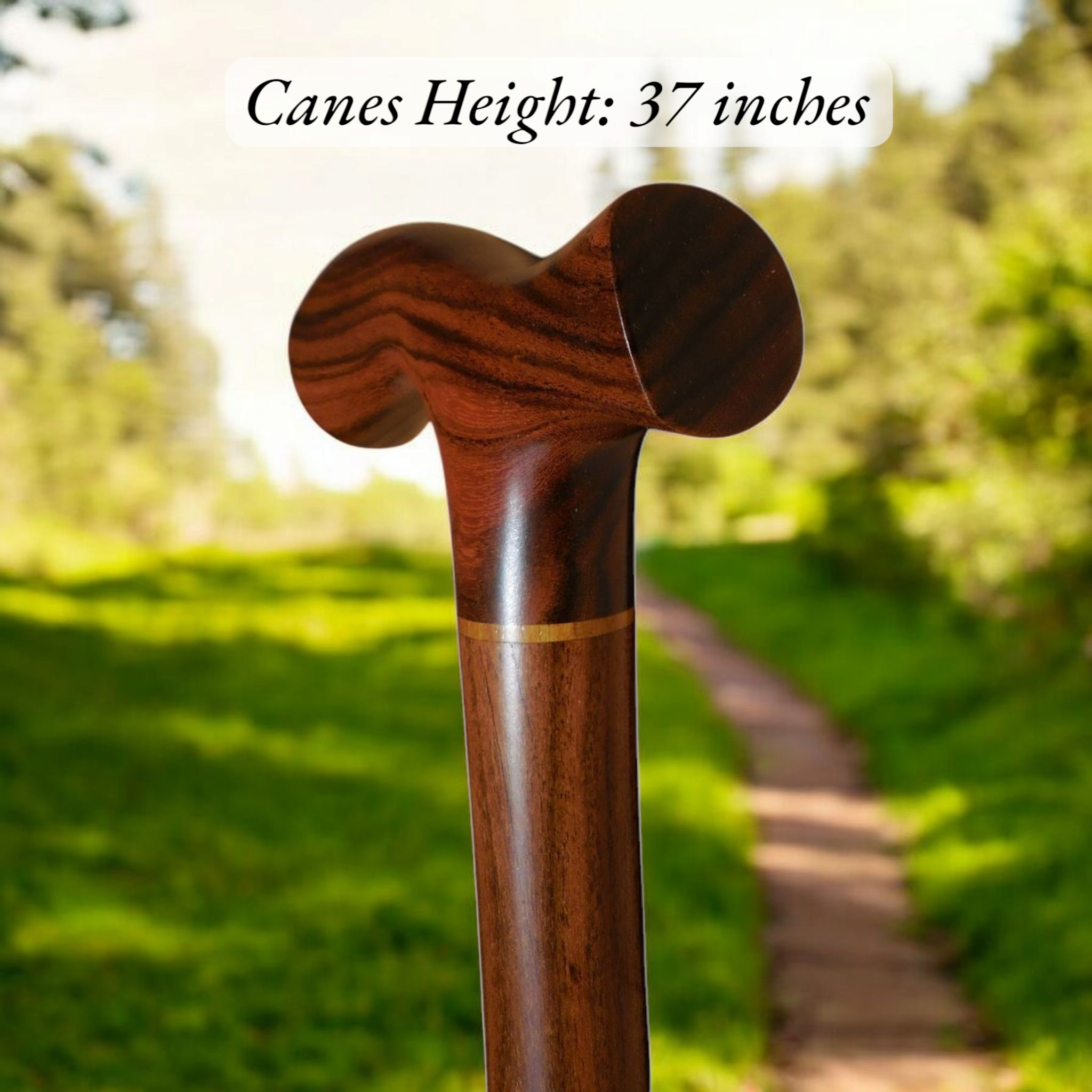 Handcrafted Laurel Wood Walking Cane