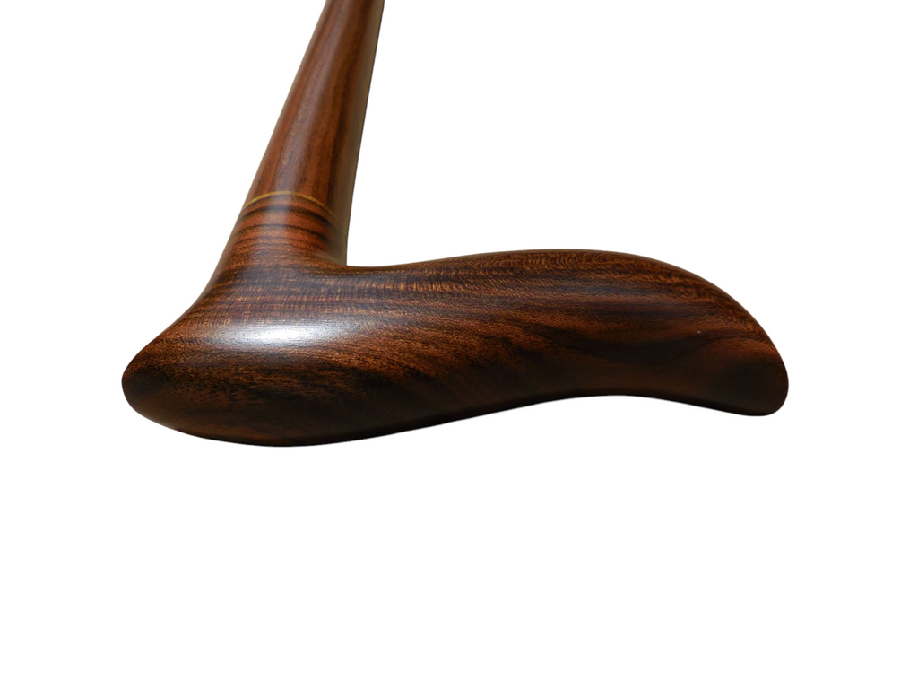 Top-down view of the Sendero cane handle, showing the width of the grip