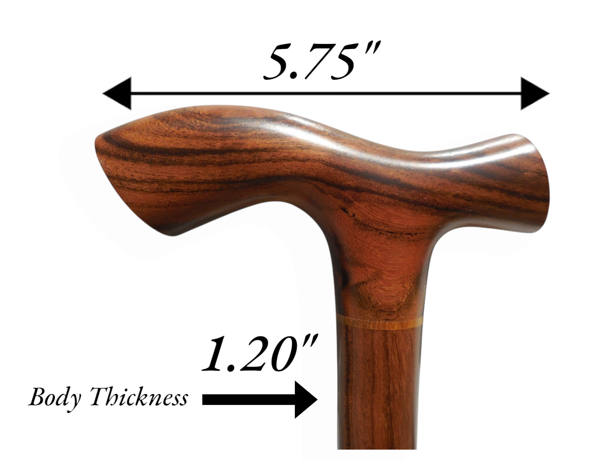 Handcrafted Laurel Wood Walking Cane