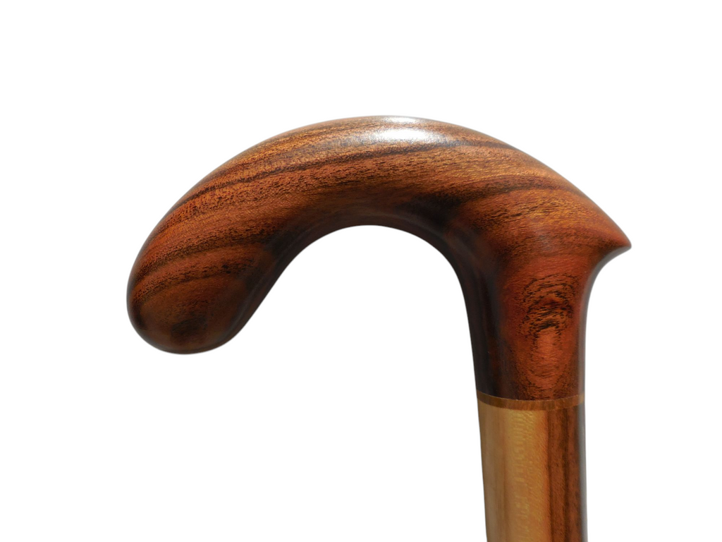 Xibalba handcrafted laurel wood walking cane, view 1