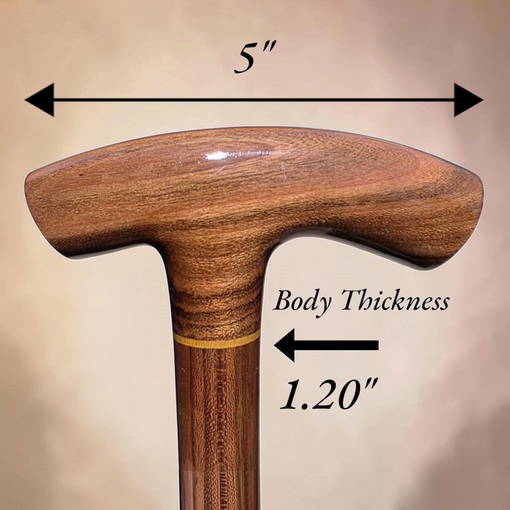 Handcrafted Laurel Wood Walking Cane