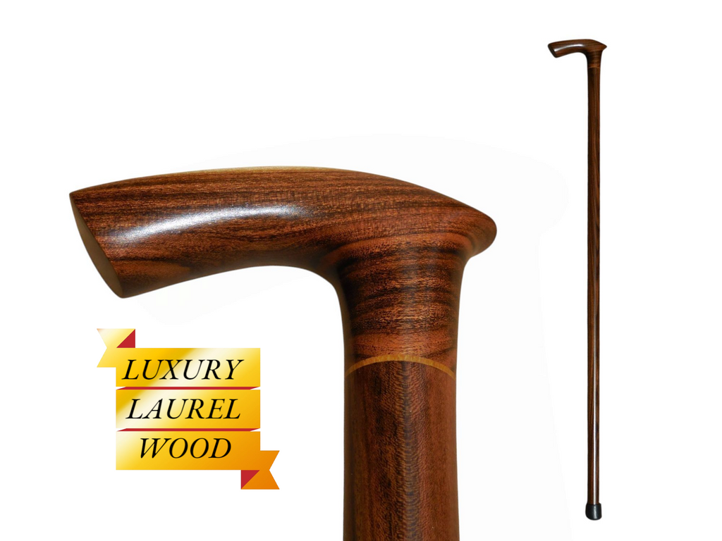 Handcrafted Laurel Wood Walking Cane