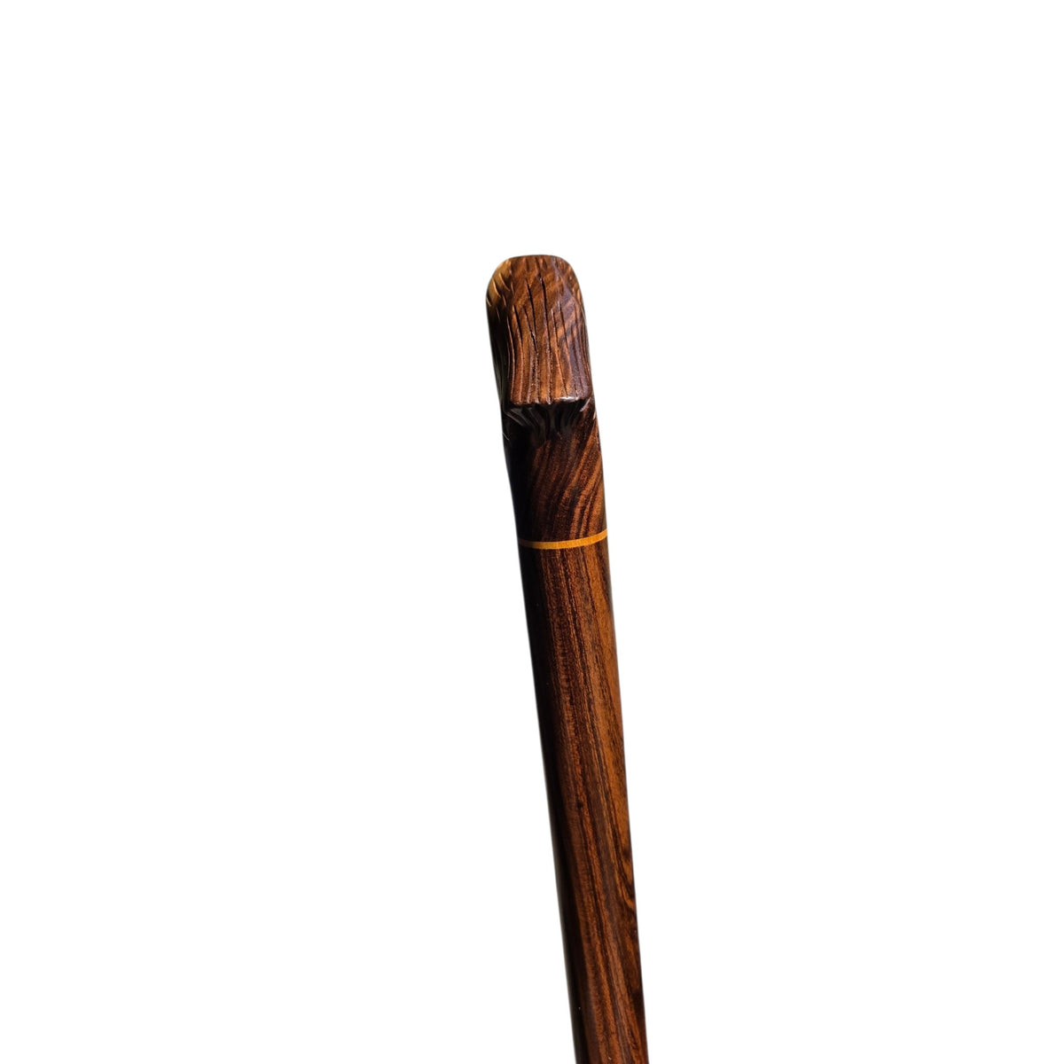 Hand-Carved Eagle Head Walking Cane in Rare Laurel Wood
