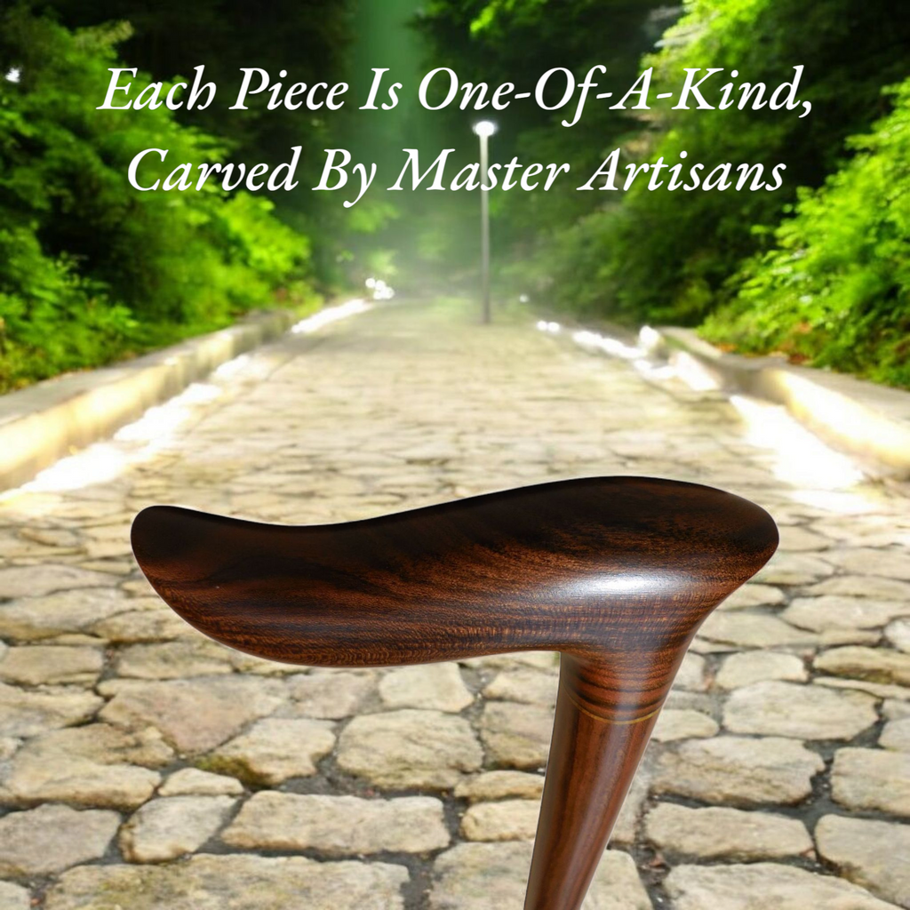 Handcrafted Laurel Wood Walking Cane