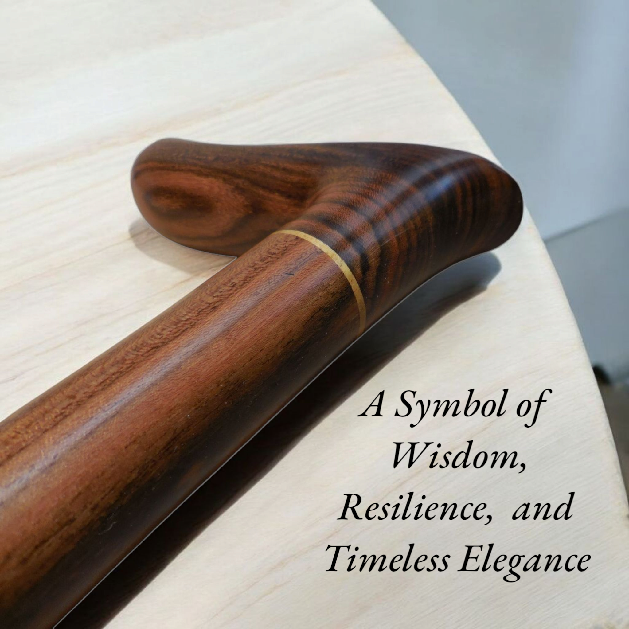 Handcrafted Laurel Wood Walking Cane